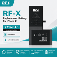 Batterie de remplacement rechargeable haute capacité Li-ion polymère RF4 2716mAh & 3150mAh compatible avec iPhone X en stock