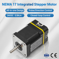 Motor paso a paso híbrido de 42 mm, 0.5 Nm, 2 fases, Nema 17, 24 V CC, de circuito cerrado con controlador integrado para impresora 3D, AGV, AMR, CNC de escritorio