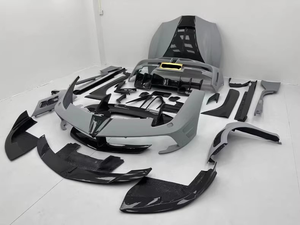 Kit de carrocería de parachoques de coche de fibra de carbono Hlaf estilo M para Ferrari <span class=keywords><strong>488</strong></span> GTB Kit de carrocería de coche modificado piezas de automóvil - Product Image 2