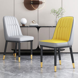 Silla de comedor de estilo nórdico, ligera, de lujo, rellena de espuma, cómoda, para el hogar y la oficina - Product Image 2