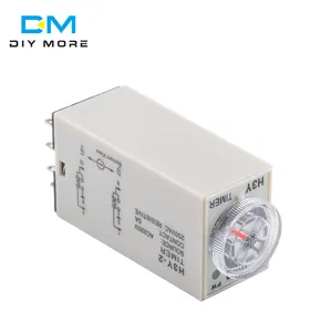 Durable H3Y-2 220V AC 8P 0-30 Minutes Timing Delay Range DPDT Relay Timer Zeitschalter Zeitrelais with Base