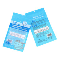 Sacs Ziplock en PE à trois soudures latérales pour masques chirurgicaux jetables pour enfants, personnalisables en gros