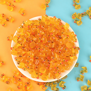 مجسم بطة صغيرة مضيئة متعددة الألوان بجودة عالية، حرف يدوية من الراتنج، بطة متوهجة لتزيين الحدائق - Product Image 6