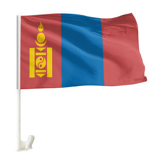 Pas cher en gros personnalisé tout <span class=keywords><strong>drapeau</strong></span> de fenêtre de voiture national personnalisé 30*45cm100% polyester coloré <span class=keywords><strong>drapeau</strong></span> de voiture mongole - Product Image 1