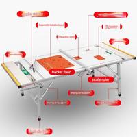 Table de travail électrique multifonctionnelle pour le travail du bois 85x75x30cm, établi pliant et réglable en hauteur avec moteur - Facile à utiliser