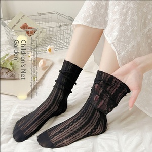 Chaussettes mi-mollet légères et douces de style Lolita japonais, style <span class=keywords><strong>écolière</strong></span>, pour le printemps/été - Product Image 4