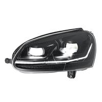 Ensemble de phares LED F141 12V bicolores Golden Eye avec DRL séquentiel, lampe avant modifiée pour VW Golf 5 2003-2011