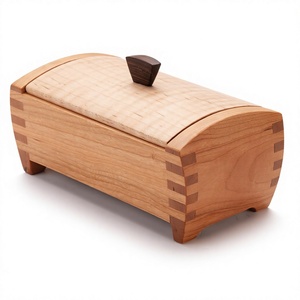 Caja Organizadora de Joyas de Madera Moderna, Ecológica y Hecha a Mano, con Soporte para Anillos y 1 Capa de Almacenamiento (182x128x85mm) - Product Image 5
