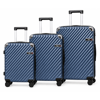 2026 Vente en gros usine, logo personnalisé, ensembles de bagages semi-finis 12 pièces SKD, valises ABS