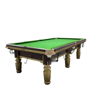 Mesa de billar rusa de 9 pies, mesa de billar de pizarra Jiujiang con patas de madera maciza para torneos especiales de billar - Product Image 1