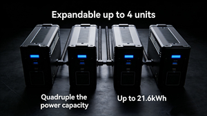 Station d'alimentation portable SUPER 1000W/2000W, générateur solaire, batterie portable pour le camping en plein air, le camping-car, la maison, les situations d'urgence, hors réseau - Product Image 6