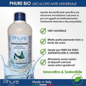 Desincrustante Líquido Phure de Marca Privada OEM 500 ml Biodegradable para Planchas y Limpiadores a Vapor - Product Image 2