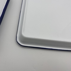 기구 담그기 의학 의학 외과 저장 그림 음식 빵 쿠키 저장 홈 에나멜 사각 트레이 - Product Image 6