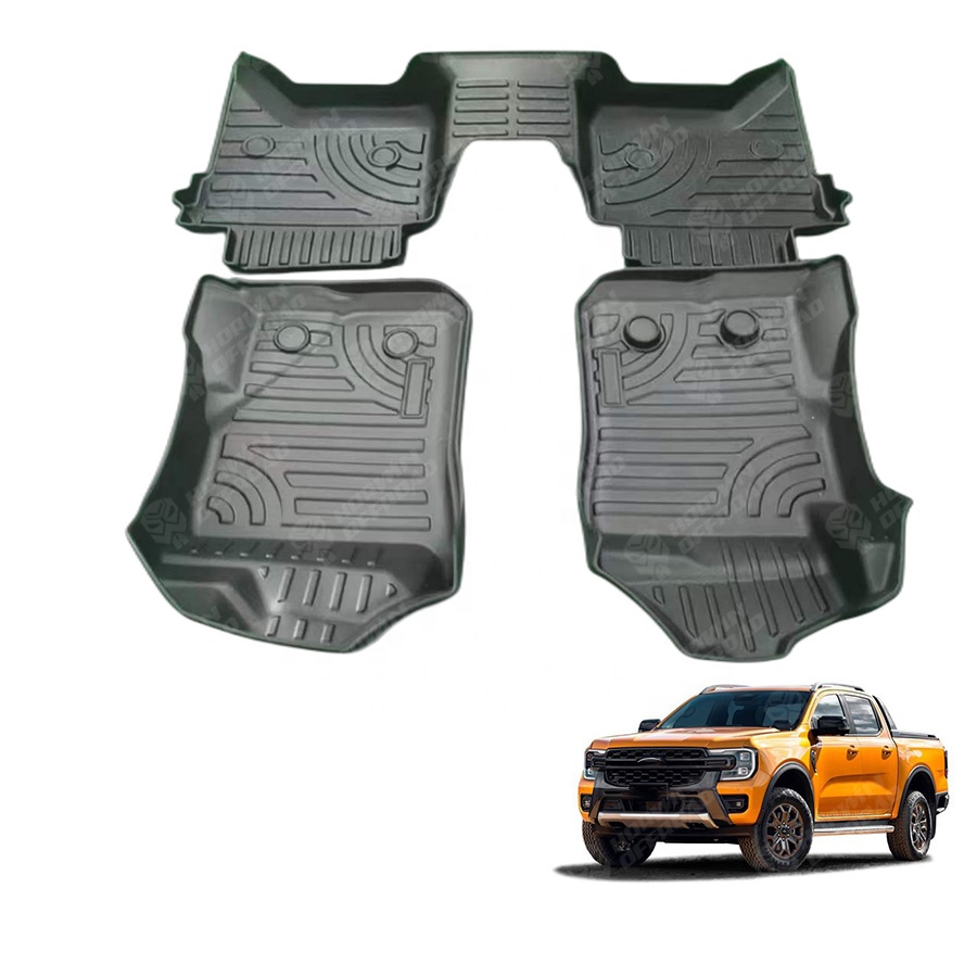 Автозапчасти 4x4 Автомобильный напольный 4D напольный коврик для Ranger 2022 +