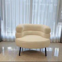 Chaise de salle à manger ergonomique populaire, moderne et confortable, avec éponge haute densité, laine, pieds en métal, imperméable, pour hôtel et loisirs