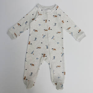 ヨーロッパ系アメリカ人スタイルのかわいいジャンプスーツ、新生児用長袖ロンパース、冬用ダブルジッパー、綿100％ - Product Image 4