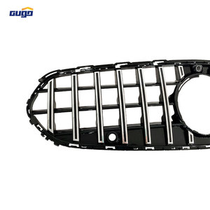 Grille <span class=keywords><strong>Panamericana</strong></span> GUGO W206 Argent pour Mercedes <span class=keywords><strong>Classe</strong></span> C W206 2020, Grille Centrale de Pare-chocs, Accessoires Extérieurs - Product Image 4