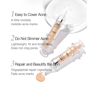 Oligopeptide Repair <span class=keywords><strong>Concealer</strong></span> איפור קונסילר נוזלי איפור קונסילר רך לכיסוי גבוה לעור אקנה רגיש - Product Image 6