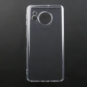 for Sharp Aquos Sense8 Clear Case, Transparent Soft TPU Gel Rubber Shockproof Mobile Cover Phone Cases for Sharp Aquos Sense8