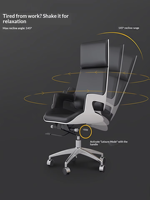 Fauteuil de bureau exécutif moderne en cuir PU à dossier haut, ergonomique et réglable, pivotant, pour usage domestique, bureau et hôtel - Vente en gros