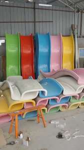 Équipement de terrain de jeu intérieur de haute qualité Grand toboggan à plusieurs voies en fibre de verre avec lumières pour aire de jeux intérieure pour enfants dans la garderie - Product Image 6