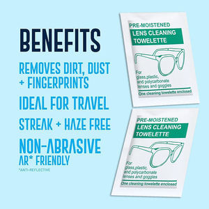 Lingettes nettoyantes pré-humidifiées Su Xiang anti-buée pour lunettes, lunettes de soleil, appareils photo et écrans de téléphone, emballées individuellement - Product Image 5