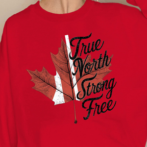 เสื้อสเวตเชิ้ตลายใบเมเปิ้ลสีแดงสำหรับผู้หญิง เสื้อยืดคอกลมผ้าฝ้ายเนื้อนุ่ม - Product Image 3