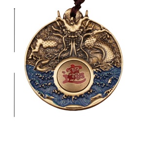 Pendentif Dragon Vintage en Laiton avec Poignée Rotative, Charme de Style Ancien pour Cadeau, Ornement Artisanal Décoratif - Product Image 5