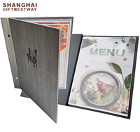 Porte-menu en métal et bois personnalisé pour restaurant avec assurance qualité