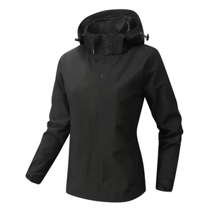 Chaqueta de Senderismo Ligera Sólida de Buena Calidad para <span class=keywords><strong>Mujer</strong></span>, Impermeable para Exteriores y Acampada - Product Image 2