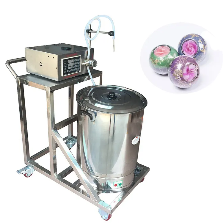 อัตโนมัติเทียนการผลิตคู่มือเครื่องเทียนเครื่อง Liquid Filling Machine