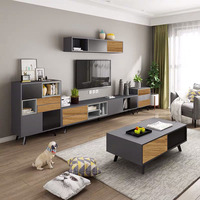 Offre Spéciale Mobilier de Maison Moderne Salon Ensemble Meuble TV Bois Table Basse Centrale avec Tiroir