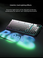 Nouveau Clavier de Jeu Mécanique RVB à Dégradé 98 Touches OEM, Clavier de Jeu Mécanique 98 Touches Triple Mode Échangeable à Chaud Anti-Fantôme