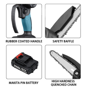 Scie à chaîne sans fil au lithium, mini scie à chaîne rechargeable, scies électriques à batterie en vente - Product Image 3