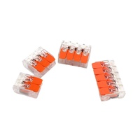 LT-414 4-Pin-Serie Kupfer Versilberte Industrielle Anschlussdose Push-in Kompakt-Spleißhebelklemme für