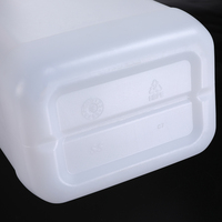 Bidon en plastique de qualité alimentaire épaissi de 0,5 L, 1 L, 3 L, 5 L, 10 L avec bouchon à vis, seau carré scellé en plastique