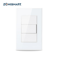 Zemismart Tuya Zigbee 1 Gang Smart Wall Switch Voice APP Remote Control Timer Light Switch Kompatibel dengan Alexa Google Home