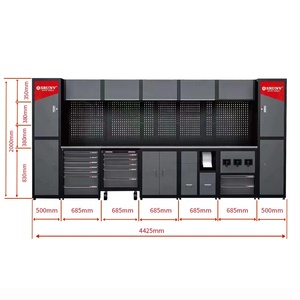 Étagère murale à trous pour outils lourds, à combiner librement, pour le bricolage, rangement d'outils <span class=keywords><strong>de</strong></span> beauté automobile, chariot <span class=keywords><strong>de</strong></span> rangement pour outils <span class=keywords><strong>de</strong></span> <span class=keywords><strong>jardin</strong></span>, établi en acier - Product Image 3
