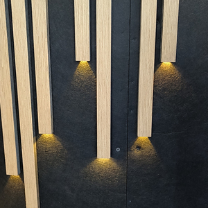 Thiên nhiên Acoustic tấm Polyester Acoustic Bảng điều chỉnh tường LED Acoustic bảng điều chỉnh sao Trần với LED - Product Image 6