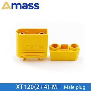 Amass XT120 (2+2) High Current Plug XT120 (2+4) 60A <b>Power</b> <b>Supply</b>+signal Pin Lithium Battery Drone Connector Wholesale Price - Product Image 6