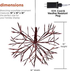 Новый дизайн, светодиодные подвесные шарики, гирлянда, Рождественские огни, сверкающие, теплый белый, холодный, белый, снежный шар - Product Image 5