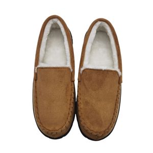 Kış ayakkabı düz yeni kalın kapalı ev kaymaz çok yönlü ev kabarık terlik sıcak peluş terlik erkekler için - Product Image 3