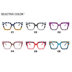 Óculos Estilosos Unissex de Moda Europeia Americana com Grande Armação em Forma de Olho de Gato, Material PC com Bloqueio de Luz Azul - Product Image 4