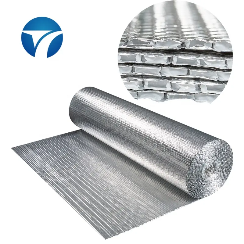 Aislador de burbujas reflectantes Aisladores de papel de burbujas de aluminio superior Aluminio inferior 4ft x 125ft x 3mm Aluminio 100