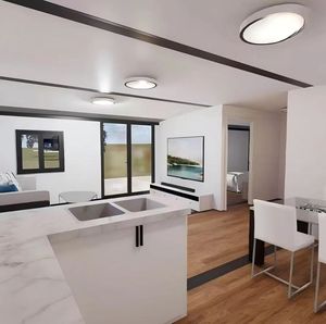 Bán buôn 40ft mở rộng gấp Tiny container đúc sẵn nhà Modular 40ft có thể gập lại prefab container nhà tại Trung Quốc - Product Image 3