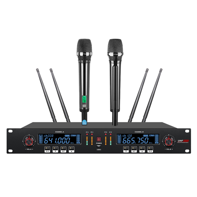 2023 True Diversity High Cost-effective 1000 Meters Working Distance Hot Sale Professional UHF Wireless Microphone for Stage