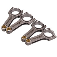 Thanh truyền MaXpeedingrods 4 chiếc Bielle dành cho Fiat Punto GT 1.4 1.6L Turbo 3/8" ARP 2000 128.52mm, rèn 4340 H-beam