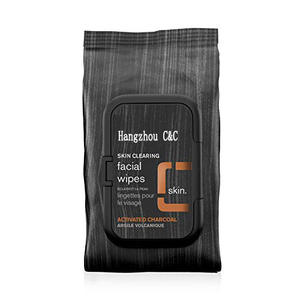 Hommes de nettoyage en profondeur du <span class=keywords><strong>visage</strong></span> soins Charbon Infusé De Nettoyage bambou Lingettes - Product Image 1