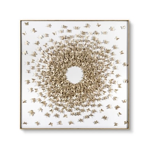 Decoración del hogar 3D Arte de medios mixtos Mariposas de <span class=keywords><strong>cuero</strong></span> Obra DE ARTE Pinturas modernas y artes de pared Mariposa - Product Image 1