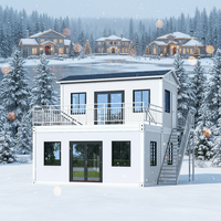 Maison conteneur détachable multi-étages de 20x40 pieds à installation rapide avec design moderne pour hôtel et appartement